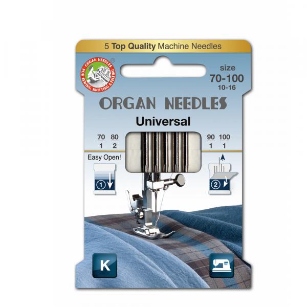 ORGAN Universal-Nadeln 70-100 5er-Packung